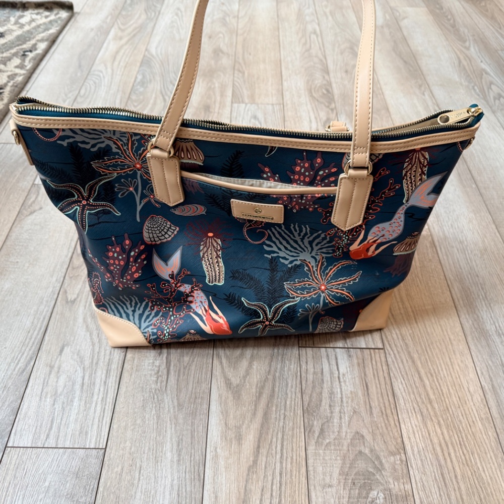 Spartina 449 Mystic Mermaid XL Tech Tote - Picture 3 of 9